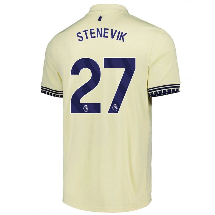 Danxen Homem Camisola Elise Stenevik #27 Branco Sujo Preto Alternativa 2025/26 Camisa Brasil