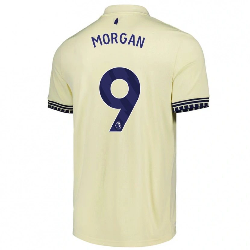 Danxen Homem Camisola George Morgan #9 Branco Sujo Preto Alternativa 2025/26 Camisa Brasil