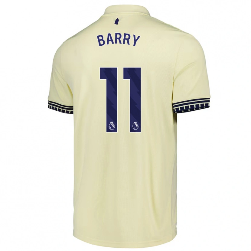 Danxen Homem Camisola Thierno Barry #11 Branco Sujo Preto Alternativa 2025/26 Camisa Brasil