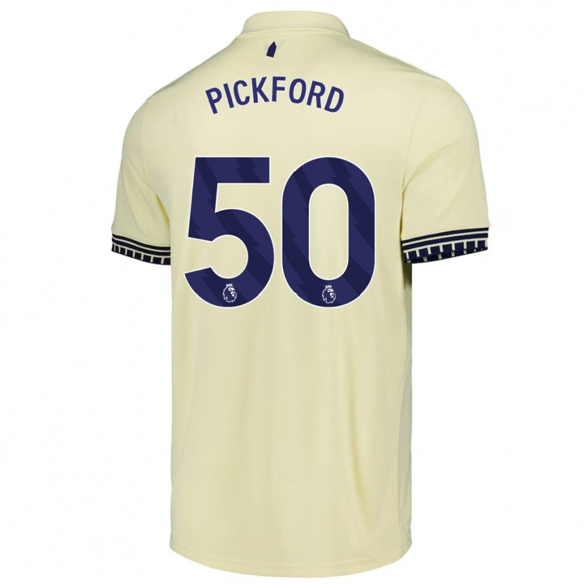 Danxen Homem Camisola George Pickford #50 Branco Sujo Preto Alternativa 2025/26 Camisa Brasil