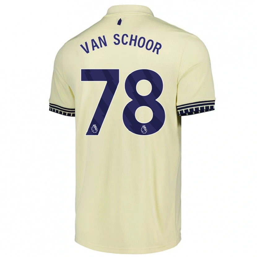 Danxen Homem Camisola Joshua Van Schoor #78 Branco Sujo Preto Alternativa 2025/26 Camisa Brasil