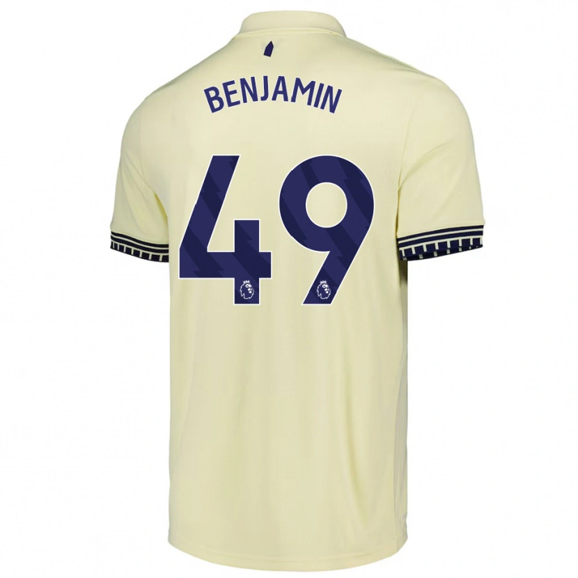 Danxen Homem Camisola Omari Benjamin #49 Branco Sujo Preto Alternativa 2025/26 Camisa Brasil