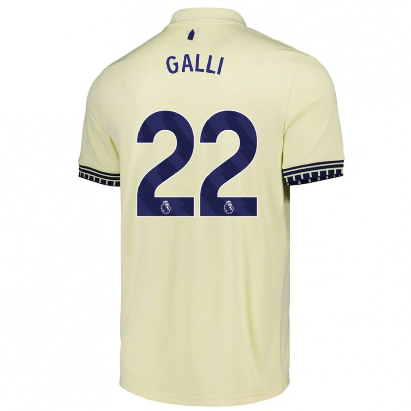 Danxen Homem Camisola Aurora Galli #22 Branco Sujo Preto Alternativa 2025/26 Camisa Brasil