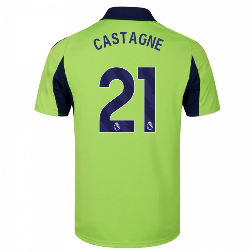 Danxen Homem Camisola Timothy Castagne #21 Verde Marinho Branco Alternativa 2025/26 Camisa Brasil