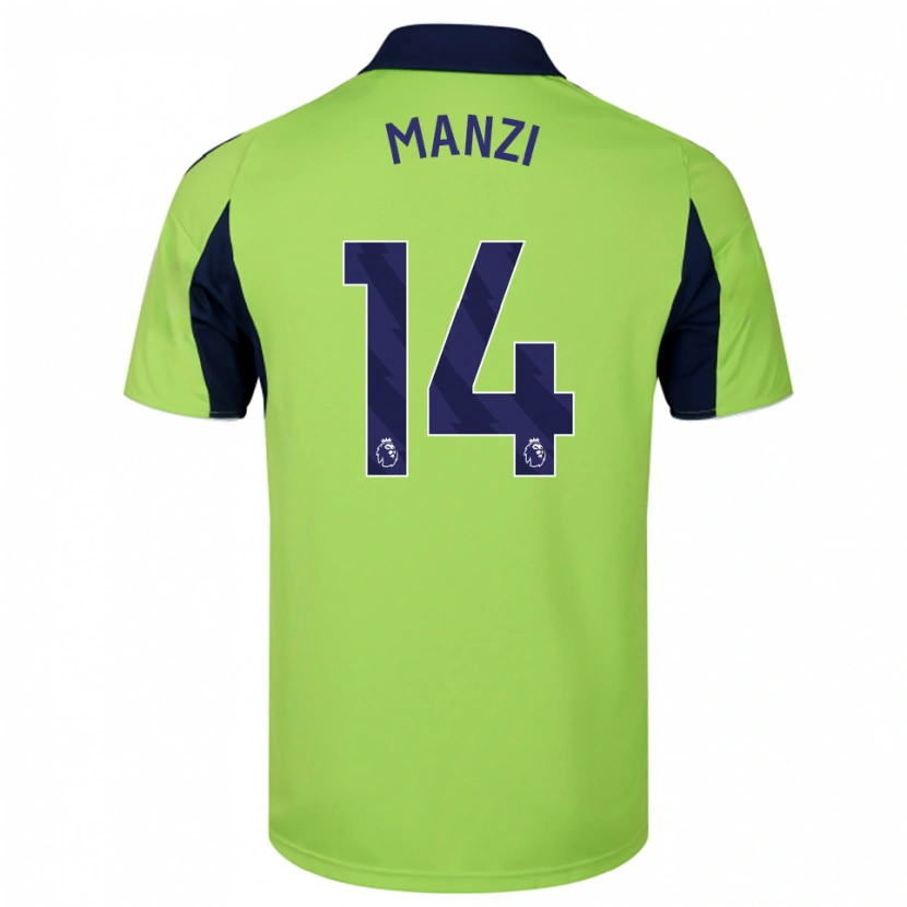Danxen Homem Camisola Sophie Manzi #14 Verde Marinho Branco Alternativa 2025/26 Camisa Brasil