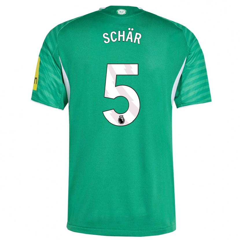 Danxen Homem Camisola Fabian Schär #5 Verde Branco Alternativa 2025/26 Camisa Brasil