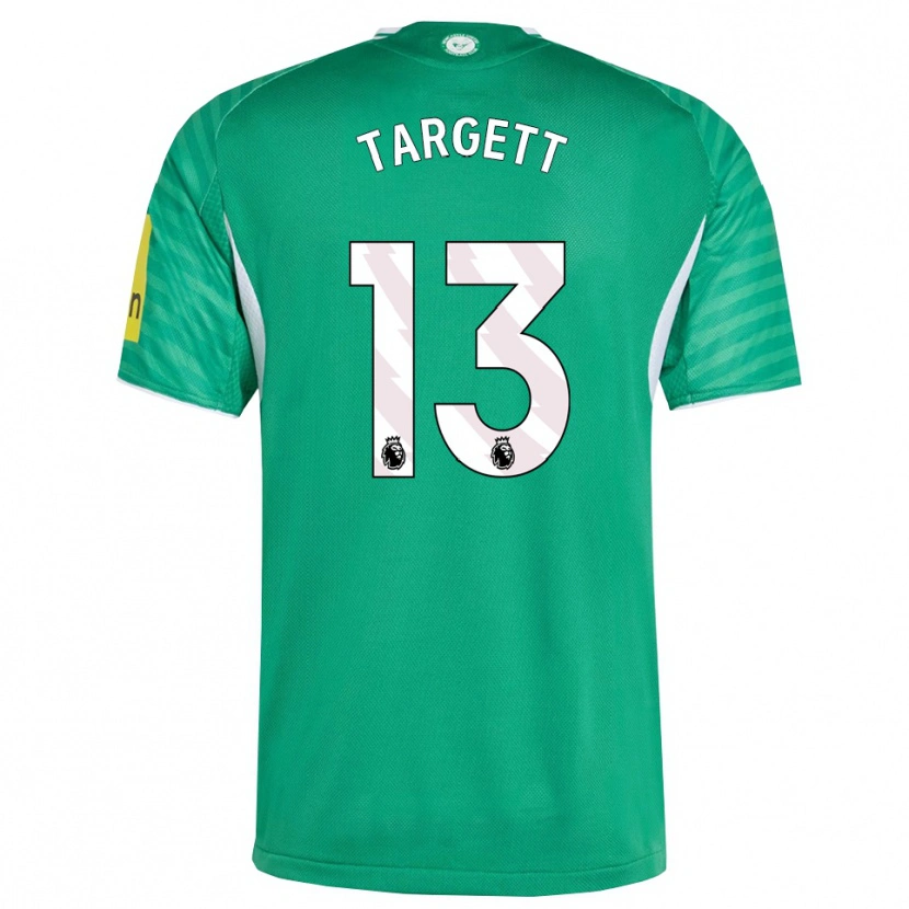 Danxen Homem Camisola Matt Targett #13 Verde Branco Alternativa 2025/26 Camisa Brasil
