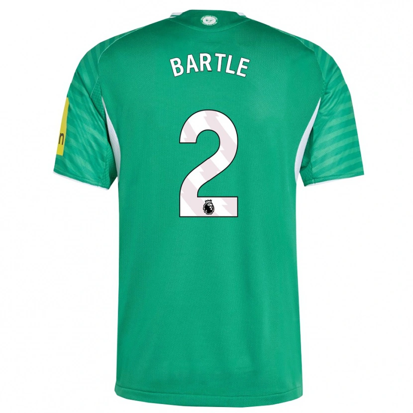 Danxen Homem Camisola Jodie Bartle #2 Verde Branco Alternativa 2025/26 Camisa Brasil