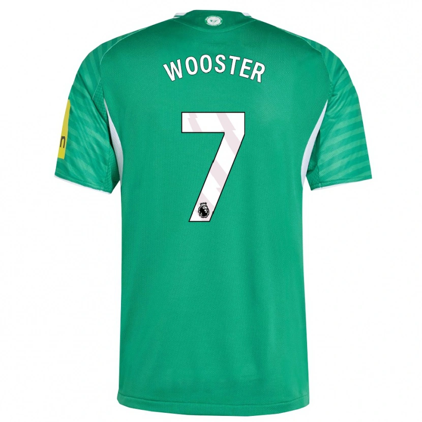 Danxen Homem Camisola Kacey Wooster #7 Verde Branco Alternativa 2025/26 Camisa Brasil