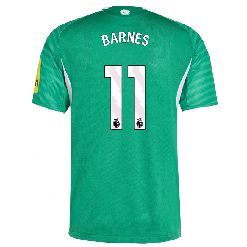 Danxen Homem Camisola Harvey Barnes #11 Verde Branco Alternativa 2025/26 Camisa Brasil