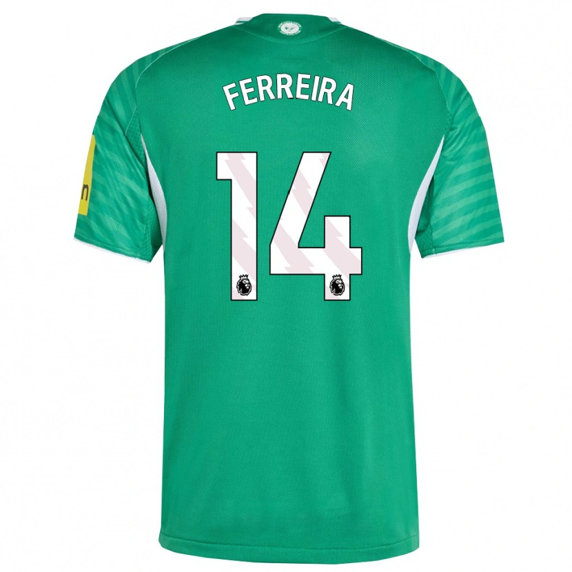 Danxen Homem Camisola Matheos Ferreira #14 Verde Branco Alternativa 2025/26 Camisa Brasil