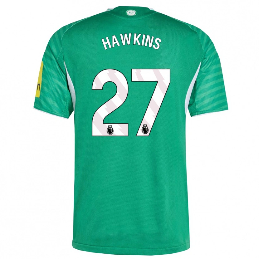 Danxen Homem Camisola Hannah Hawkins #27 Verde Branco Alternativa 2025/26 Camisa Brasil