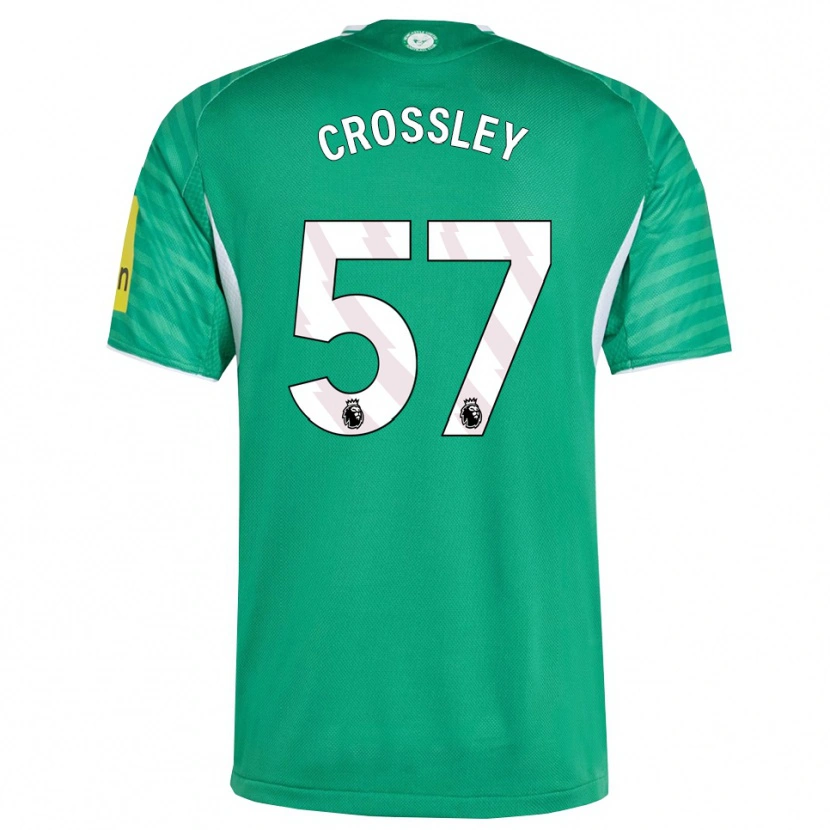 Danxen Homem Camisola Kyle Crossley #57 Verde Branco Alternativa 2025/26 Camisa Brasil