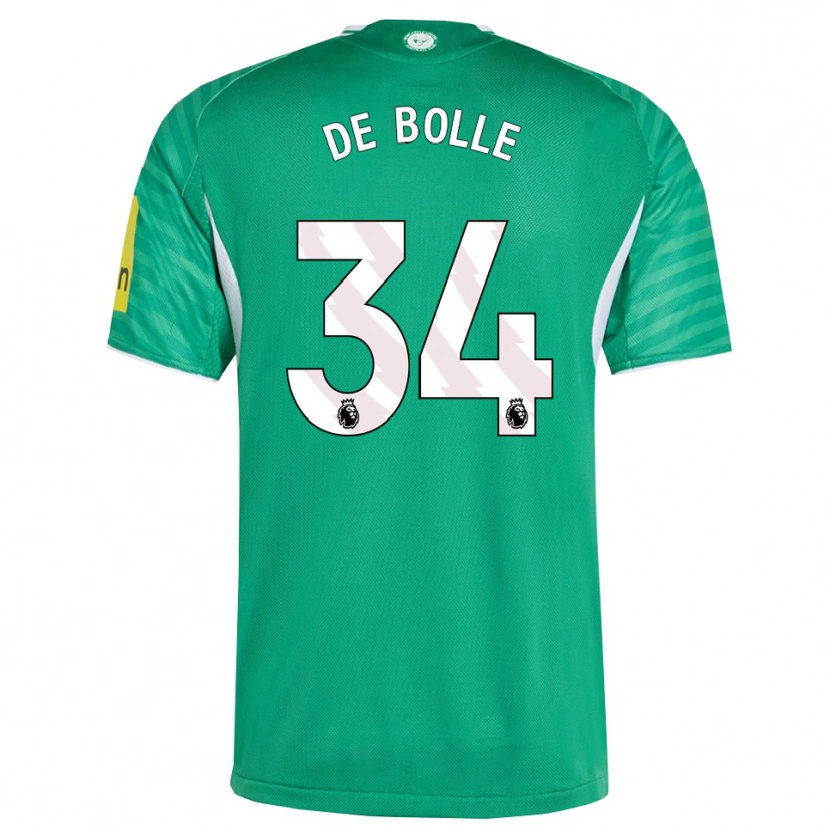 Danxen Homem Camisola Lucas De Bolle #34 Verde Branco Alternativa 2025/26 Camisa Brasil