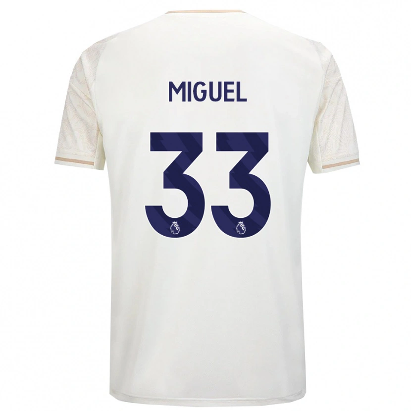 Danxen Homem Camisola Carlos Miguel #33 Branco Sujo Preto Alternativa 2025/26 Camisa Brasil