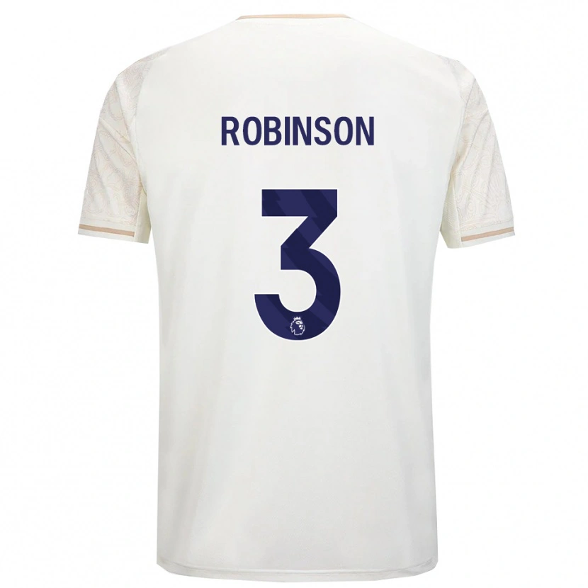 Danxen Homem Camisola Riko Robinson #3 Branco Sujo Preto Alternativa 2025/26 Camisa Brasil