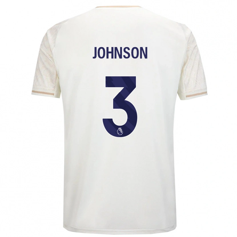 Danxen Homem Camisola Nat Johnson #3 Branco Sujo Preto Alternativa 2025/26 Camisa Brasil
