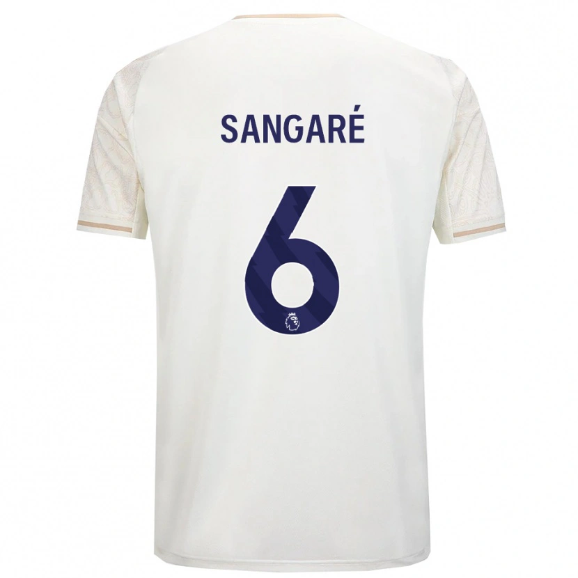 Danxen Homem Camisola Ibrahim Sangaré #6 Branco Sujo Preto Alternativa 2025/26 Camisa Brasil