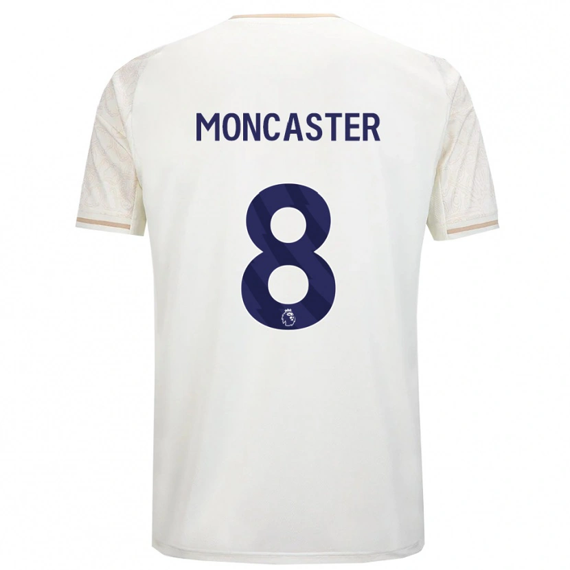 Danxen Homem Camisola Mai Moncaster #8 Branco Sujo Preto Alternativa 2025/26 Camisa Brasil