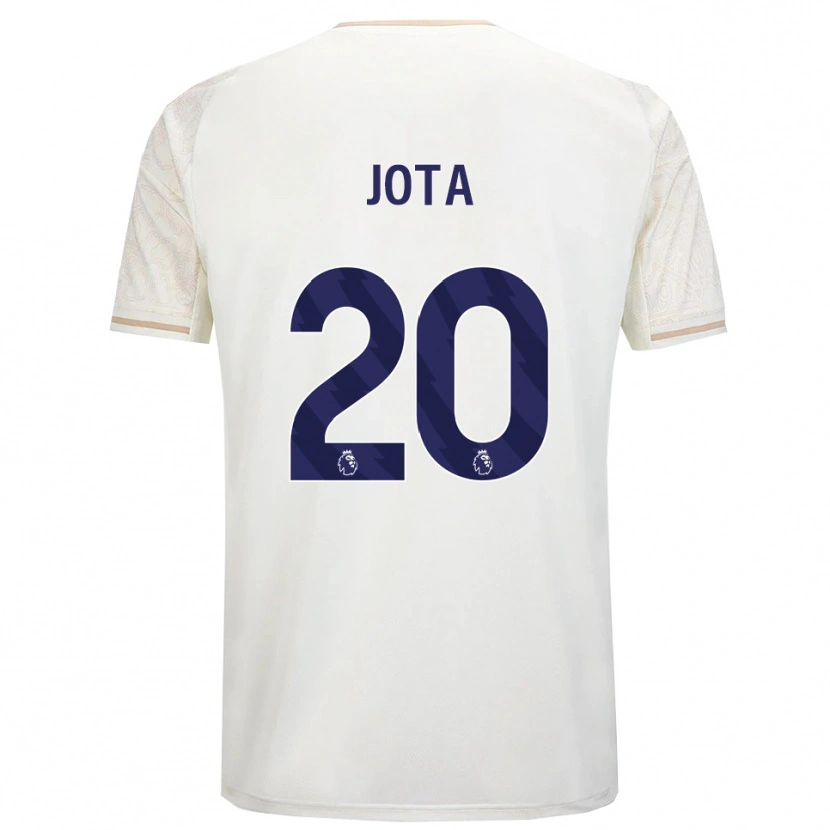 Danxen Homem Camisola Jota Silva #20 Branco Sujo Preto Alternativa 2025/26 Camisa Brasil