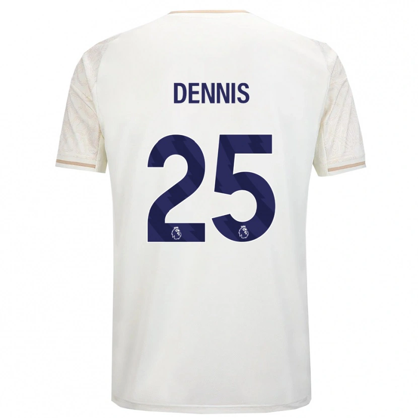 Danxen Homem Camisola Emmanuel Dennis #25 Branco Sujo Preto Alternativa 2025/26 Camisa Brasil