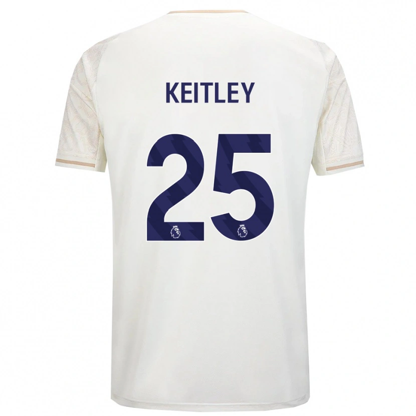 Danxen Homem Camisola Alice Keitley #25 Branco Sujo Preto Alternativa 2025/26 Camisa Brasil
