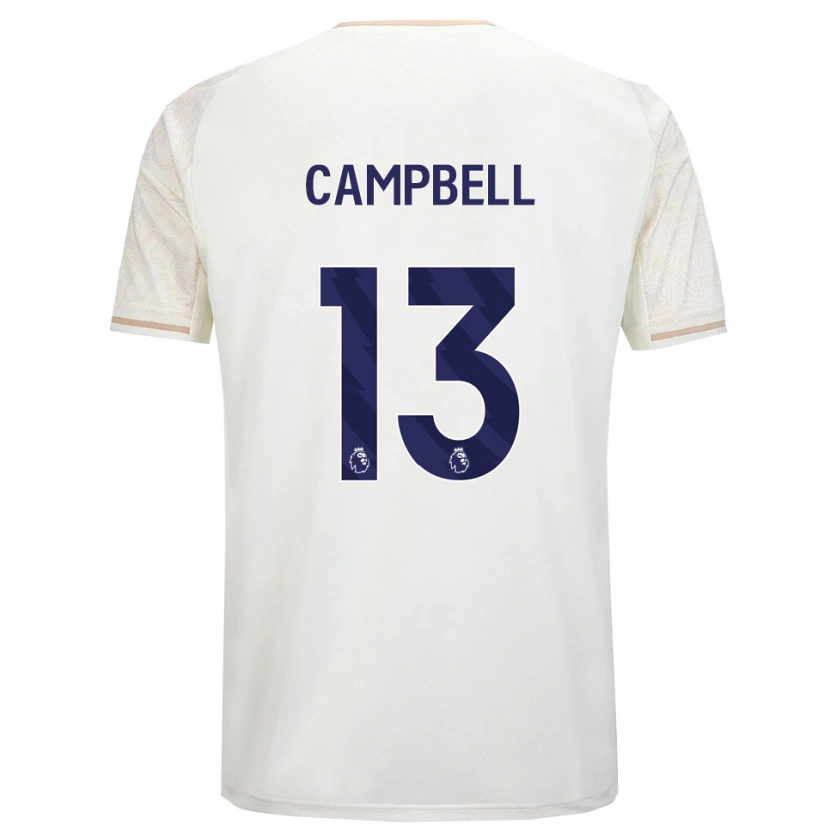 Danxen Homem Camisola Luke Campbell #13 Branco Sujo Preto Alternativa 2025/26 Camisa Brasil