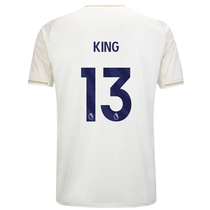 Danxen Homem Camisola Leo King #13 Branco Sujo Preto Alternativa 2025/26 Camisa Brasil