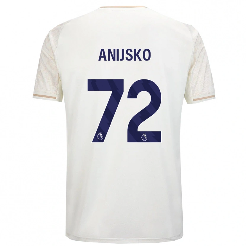 Danxen Homem Camisola Danni Anisjko #72 Branco Sujo Preto Alternativa 2025/26 Camisa Brasil