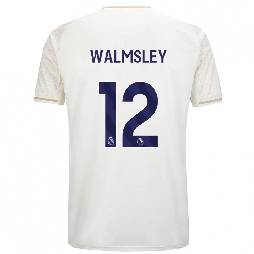 Danxen Homem Camisola Joseph Walmsley #12 Branco Sujo Preto Alternativa 2025/26 Camisa Brasil
