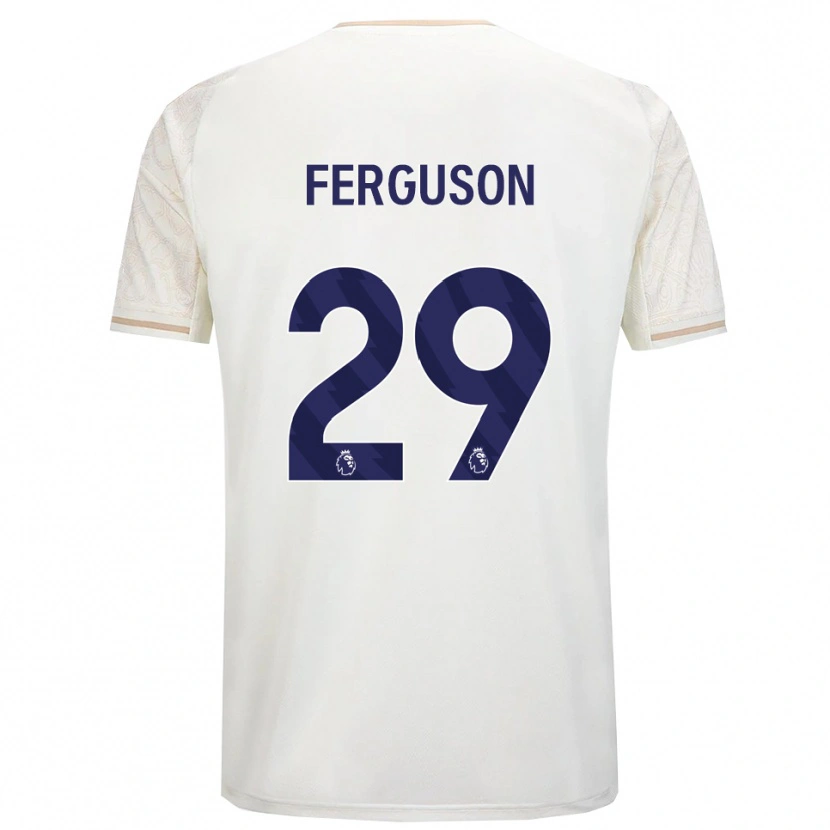 Danxen Homem Camisola Georgie Ferguson #29 Branco Sujo Preto Alternativa 2025/26 Camisa Brasil