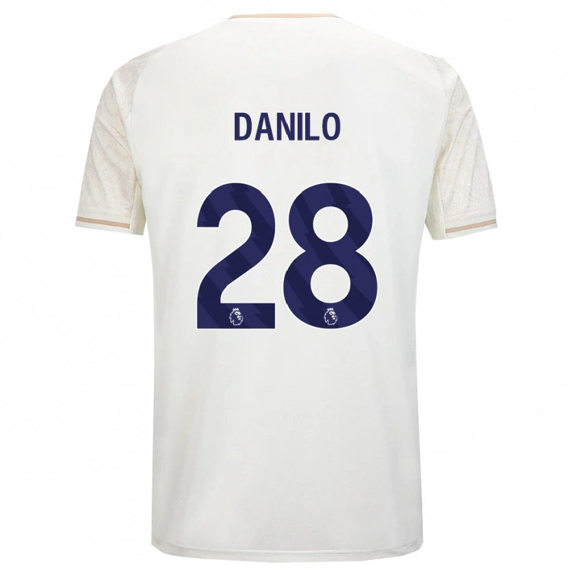 Danxen Homem Camisola Danilo #28 Branco Sujo Preto Alternativa 2025/26 Camisa Brasil