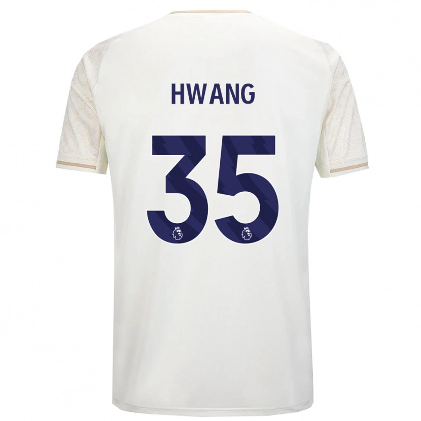 Danxen Homem Camisola Ui-Jo Hwang #35 Branco Sujo Preto Alternativa 2025/26 Camisa Brasil