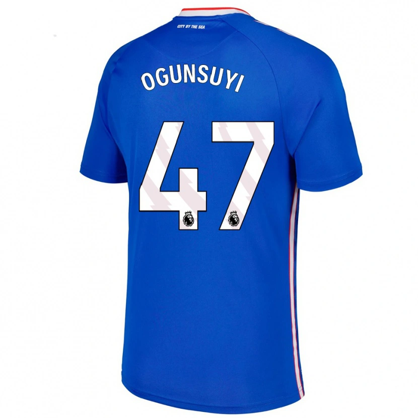 Danxen Homem Camisola Trey Samuel-Ogunsuyi #47 Azul Branco Alternativa 2025/26 Camisa Brasil