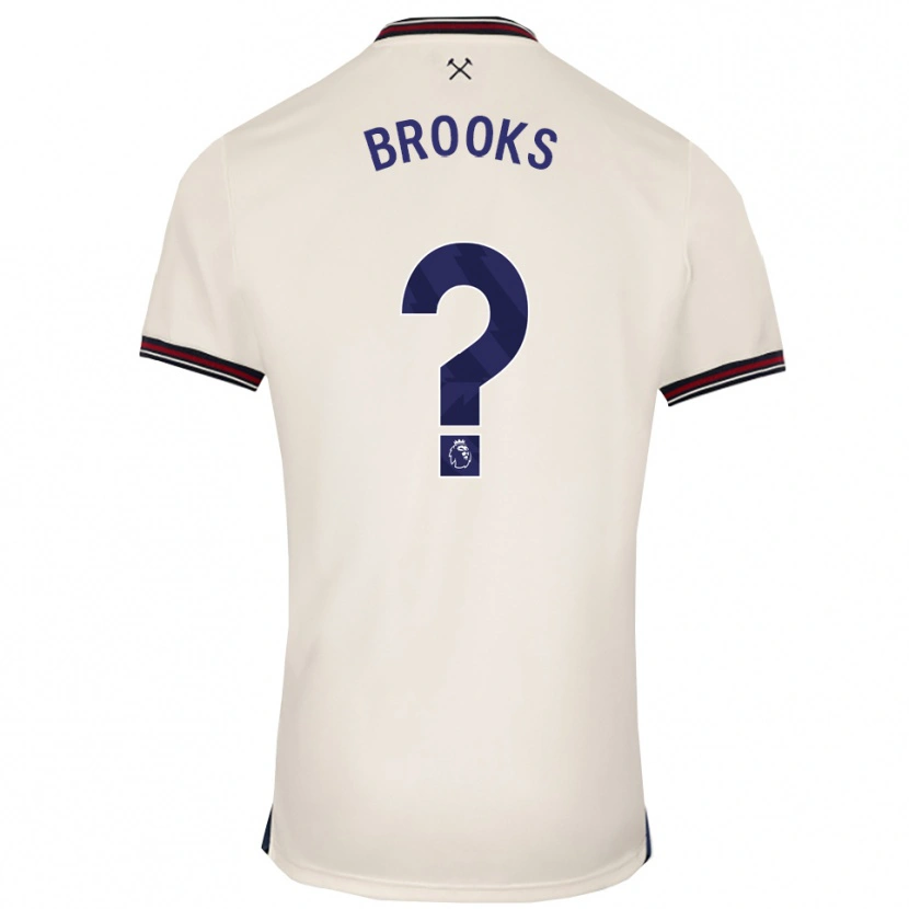 Danxen Homem Camisola Connor Brooks #0 Branco Sujo Alternativa 2025/26 Camisa Brasil