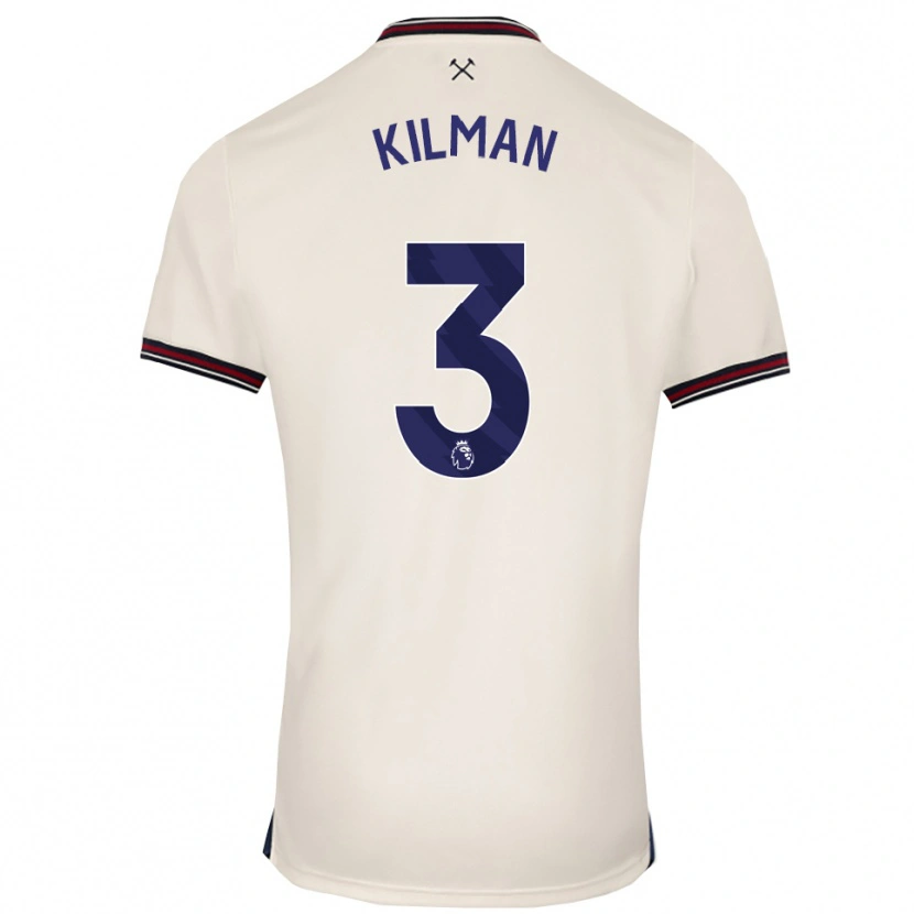 Danxen Homem Camisola Maximilian Kilman #3 Branco Sujo Alternativa 2025/26 Camisa Brasil