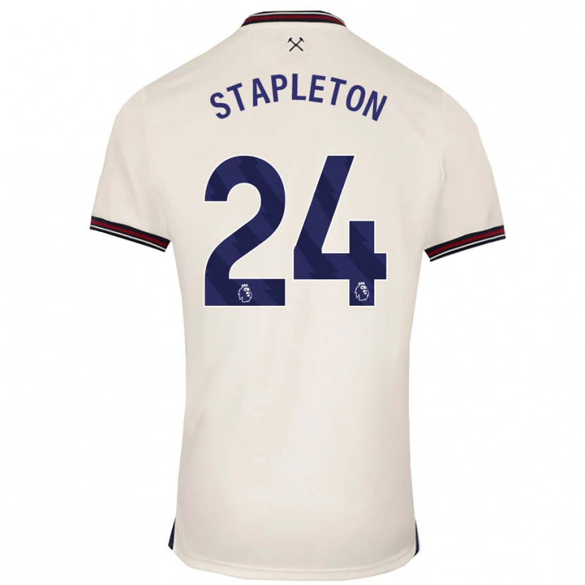 Danxen Homem Camisola Jessie Stapleton #24 Branco Sujo Alternativa 2025/26 Camisa Brasil