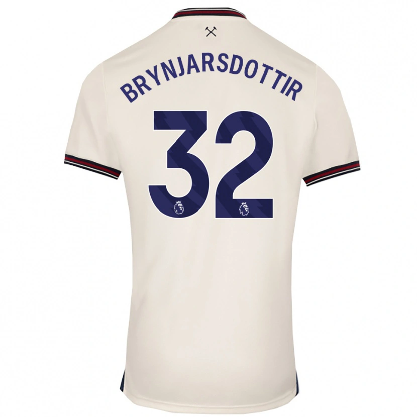 Danxen Homem Camisola Dagny Brynjarsdottir #32 Branco Sujo Alternativa 2025/26 Camisa Brasil