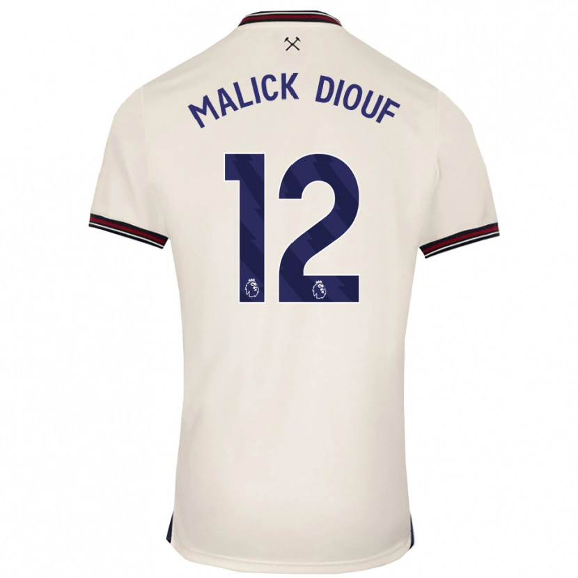 Danxen Homem Camisola El Hadji Malick Diouf #12 Branco Sujo Alternativa 2025/26 Camisa Brasil