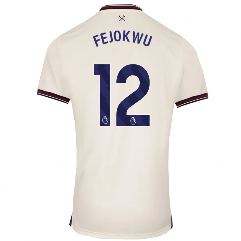 Danxen Homem Camisola Emmanuel Fejokwu #12 Branco Sujo Alternativa 2025/26 Camisa Brasil
