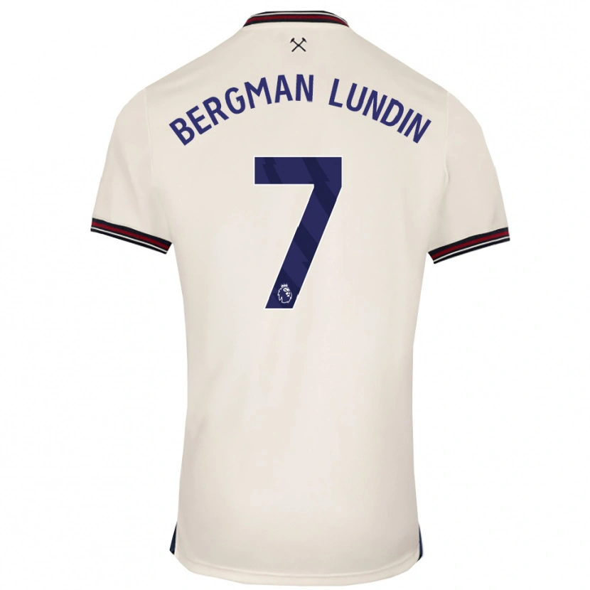 Danxen Homem Camisola Marika Bergman-Lundin #7 Branco Sujo Alternativa 2025/26 Camisa Brasil