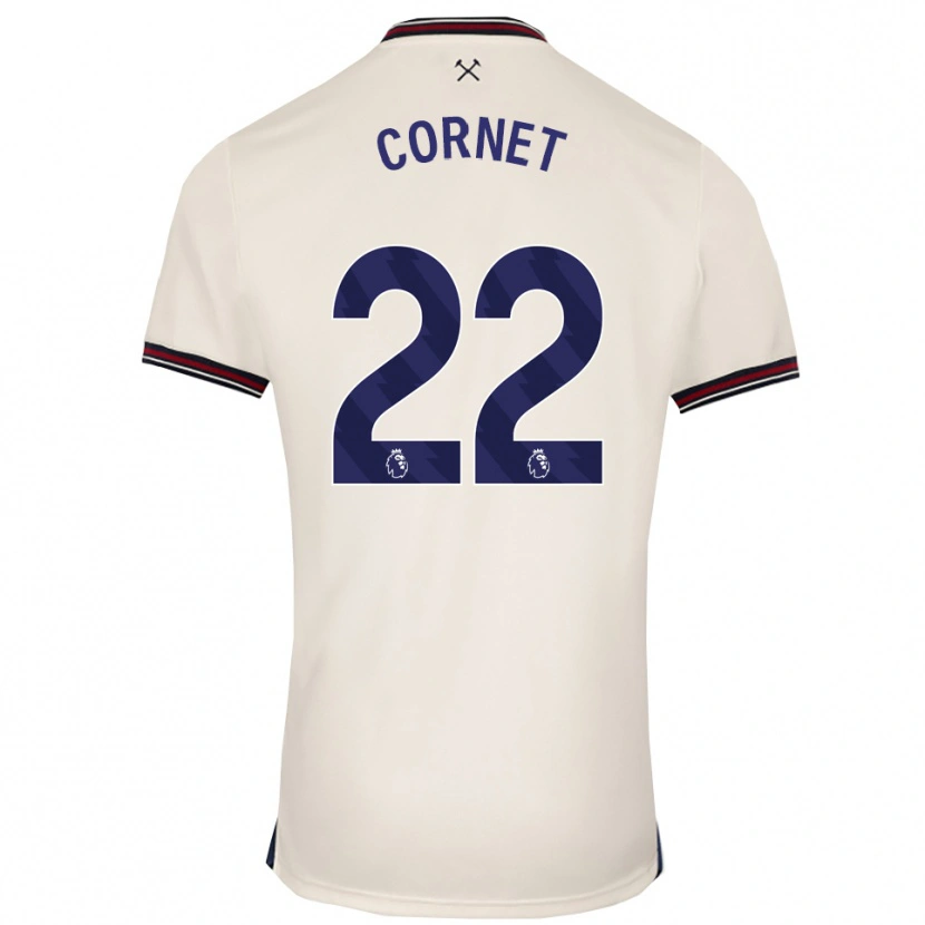 Danxen Homem Camisola Maxwel Cornet #22 Branco Sujo Alternativa 2025/26 Camisa Brasil