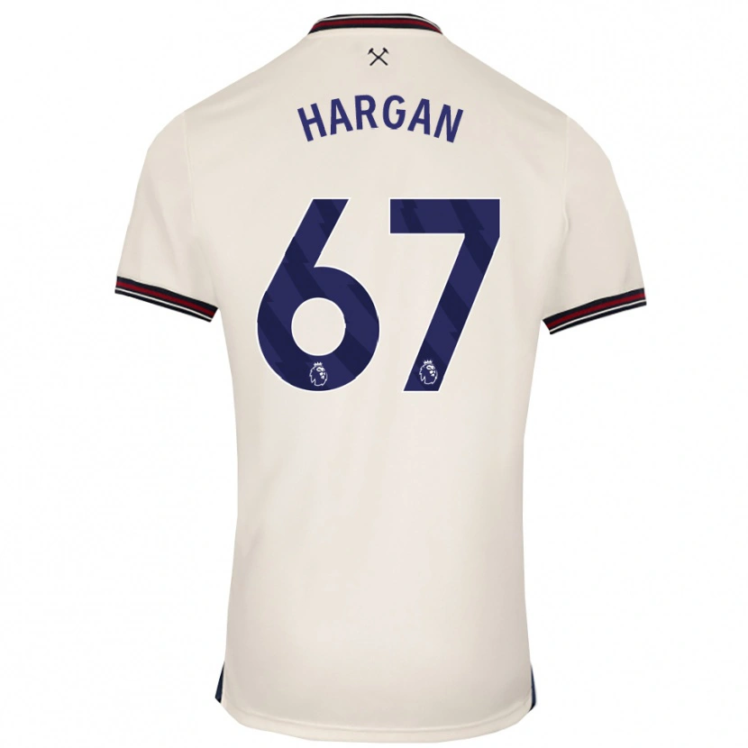 Danxen Homem Camisola Riley Hargan #67 Branco Sujo Alternativa 2025/26 Camisa Brasil