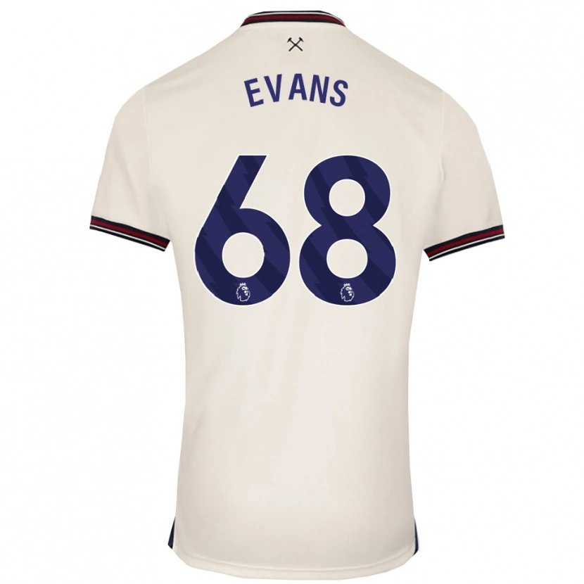 Danxen Homem Camisola Isaac Evans #68 Branco Sujo Alternativa 2025/26 Camisa Brasil