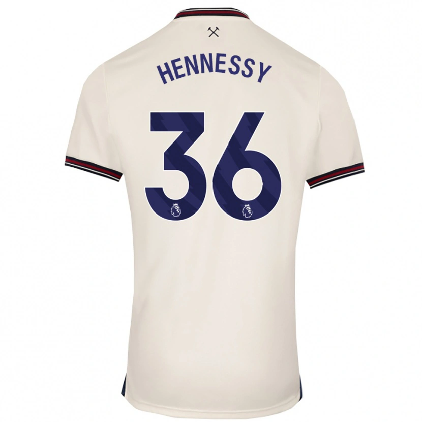 Danxen Homem Camisola Alexandra Hennessy #36 Branco Sujo Alternativa 2025/26 Camisa Brasil