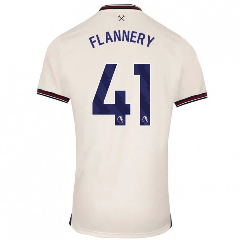 Danxen Homem Camisola Keira Flannery #41 Branco Sujo Alternativa 2025/26 Camisa Brasil