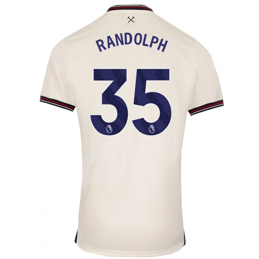 Danxen Homem Camisola Darren Randolph #35 Branco Sujo Alternativa 2025/26 Camisa Brasil