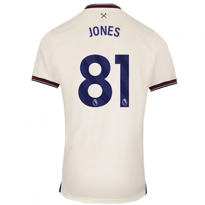 Danxen Homem Camisola Liam Jones #81 Branco Sujo Alternativa 2025/26 Camisa Brasil
