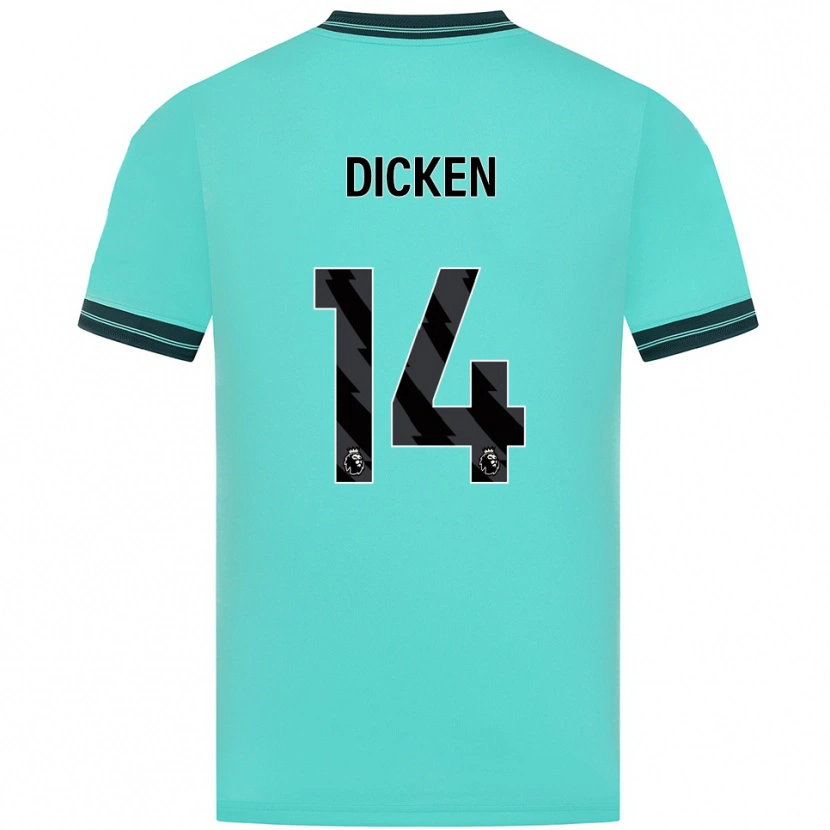 Danxen Homem Camisola Amy Dicken #14 Azul Celeste Verde Alternativa 2025/26 Camisa Brasil