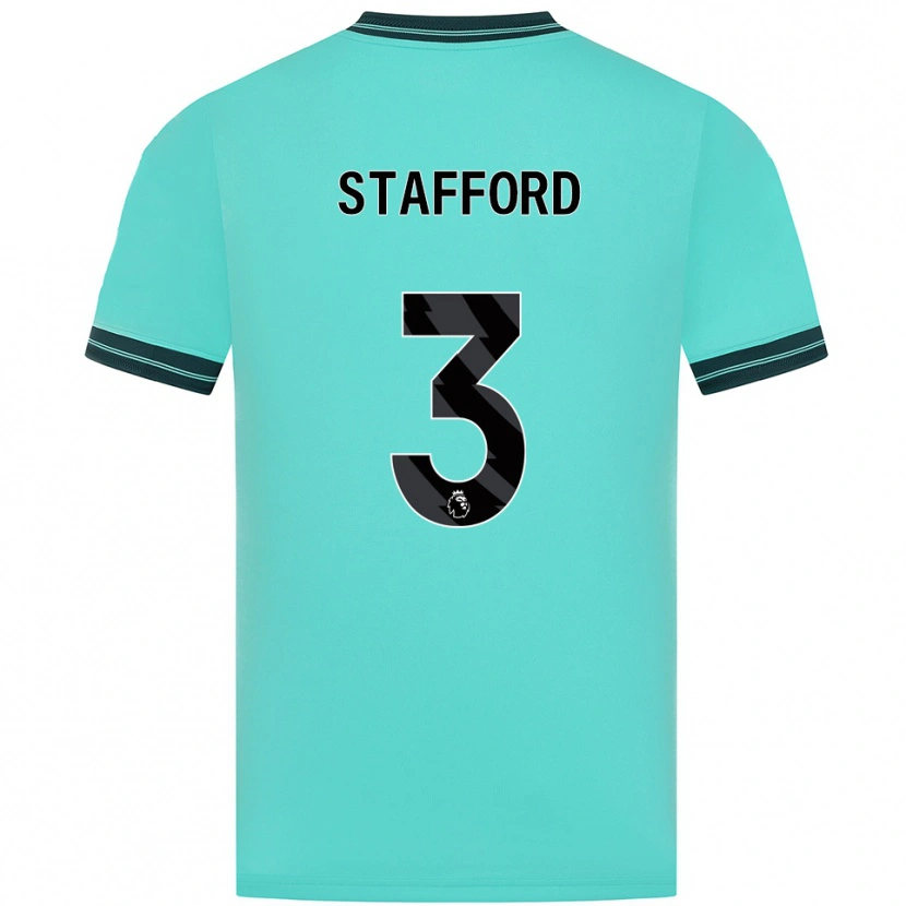Danxen Homem Camisola Ollie Stafford #3 Azul Celeste Verde Alternativa 2025/26 Camisa Brasil
